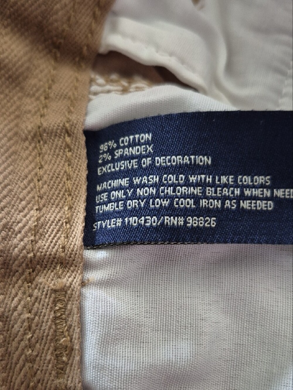U.S. Polo Assn. Tan Cargo Pants with Flap Pockets 30X32 - Picture 7 of 7
